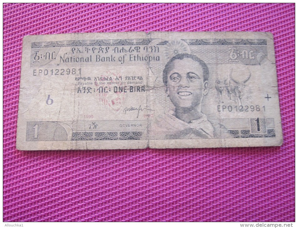 Billet De Banque Banknote    Banque Éthiopie - Ethiopie