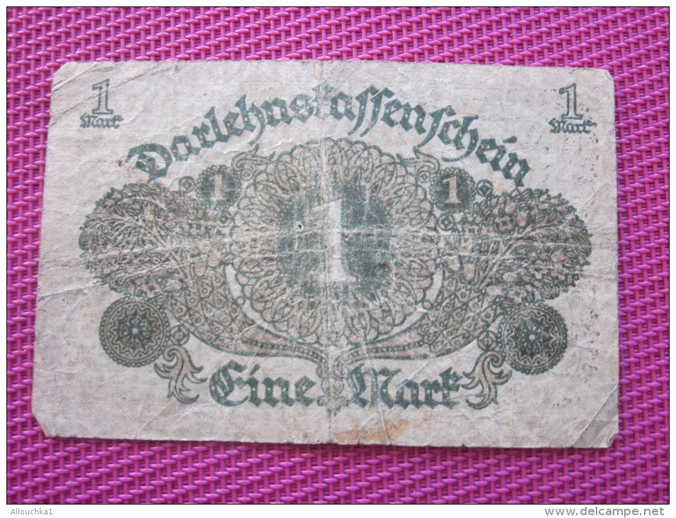 Note Bank  Banca Billet De Banque Bankrépublique Weimar Allemagne Deutschland 1 Mark - 1 Mark