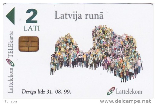 Latvia, D-012, Symbols, 2 Scans. - Latvia