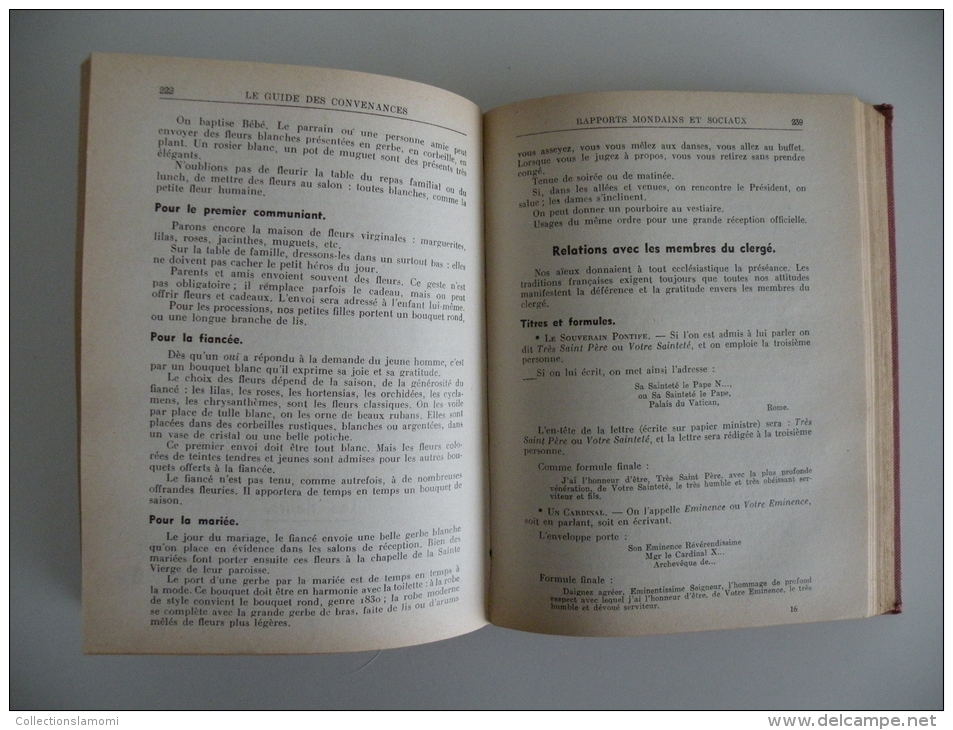 Le Guide Des Convenances, éditions De Montsouris, Liselotte 1950 - - Autres & Non Classés