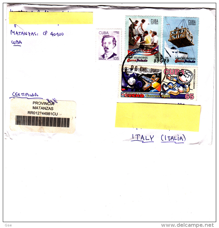 CUBA 2006 -  Raccomandata Per L´Italia - Infanzia - Storia Postale