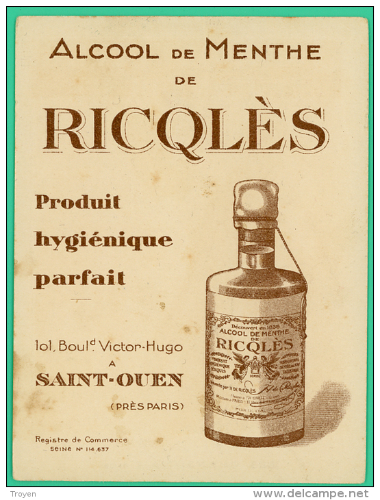 Publicité - Ricqlès -  Jean Qui Pleure Et Jean Qui Rit - Belle - Publicité