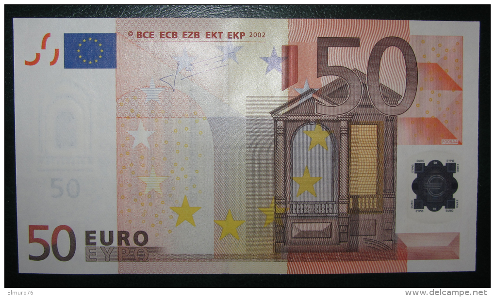 50 EURO F006A4 Italy Serie S Perfect UNC - 50 Euro