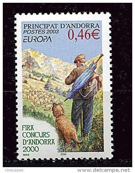 Andorre ** N° 580 - Europa 2003 - Neufs