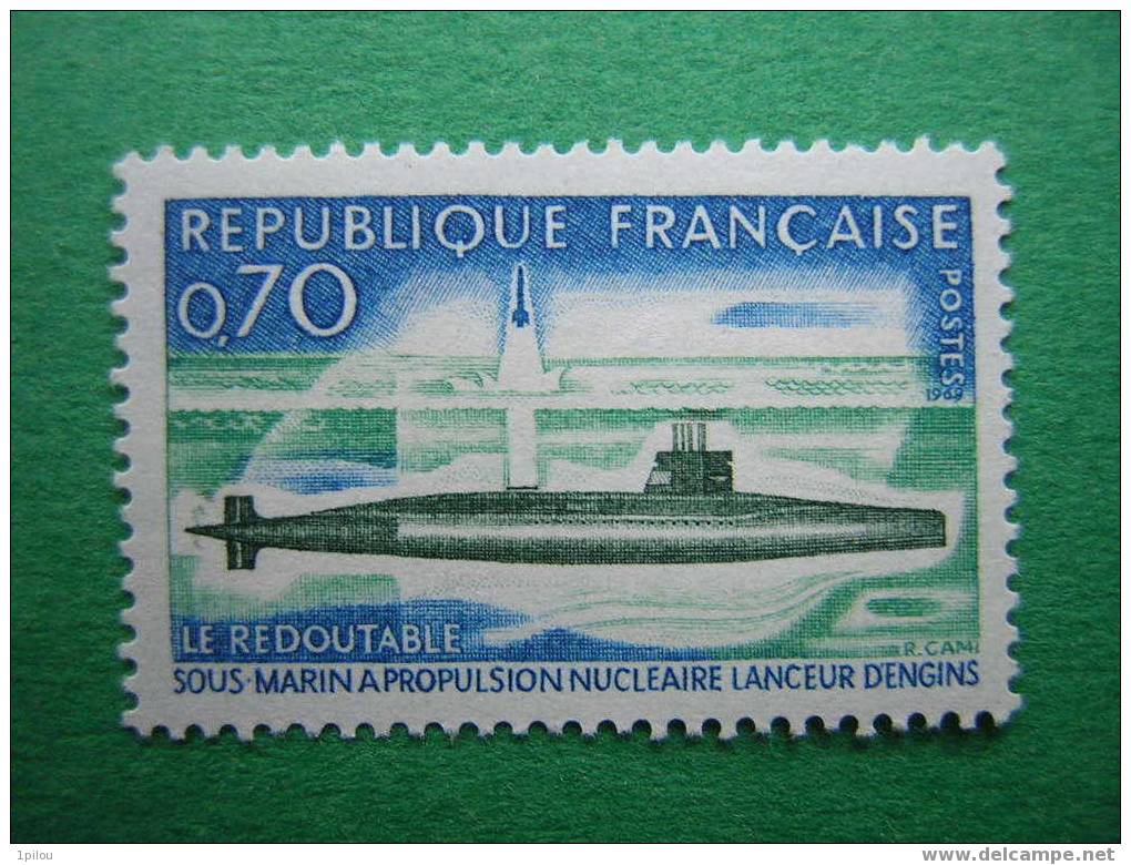 FRANCE : N° 1615 NEUF**  SOUS-MARIN "Le Redoutable" - Submarines