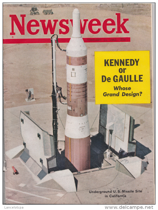 NEWSWEEK Fev. 1963 / KENNEDY OR DE GAULLE - WHOSE GRAND DESIGN ??? - 1950-Now