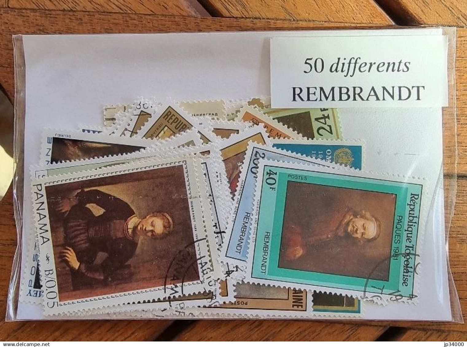 REMBRANDT Lot De 50 Timbres Tous Differents. Satisfaction Assurée - Rembrandt