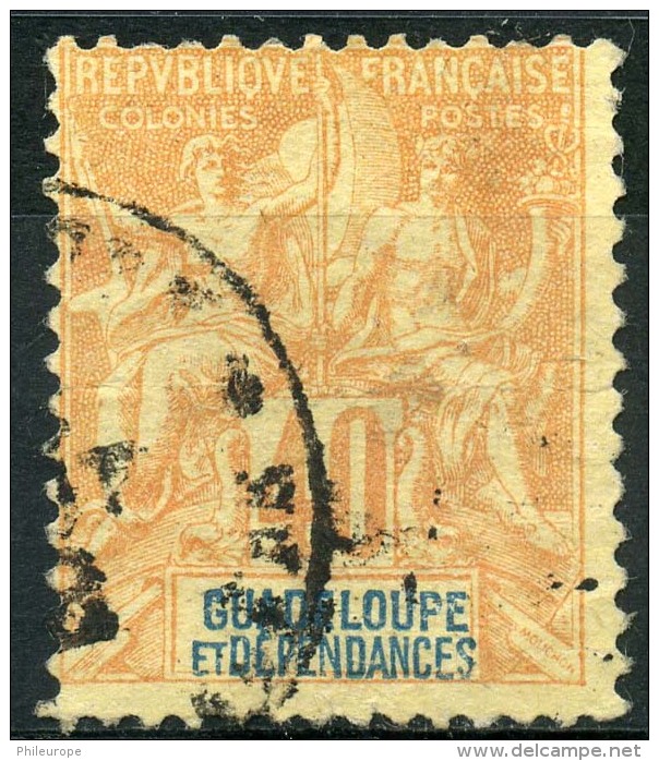 Guadeloupe (1892) N 36 (o) - Oblitérés