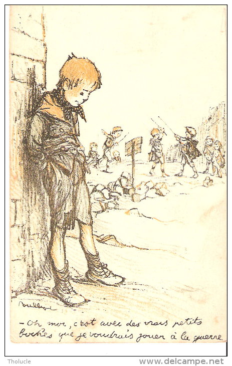 Illustrateur-F. Poulbot-Petits Français-1915 -N°60-Oh Moi, C'est Avec De Vrais Petits Boches Que Je Voudrais Jouer ... - Poulbot, F.