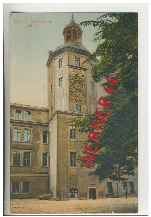 Stettin V. 1932  Schloßturm Mit Uhr  ---  Siehe Foto !!   (28934) - Schlesien