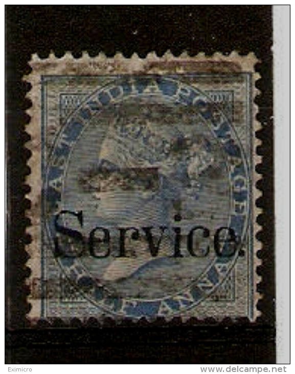 INDIA 1873 ½a (DIE II) OFFICIAL SG 022 USED Cat £110 - 1858-79 Compañia Británica Y Gobierno De La Reina