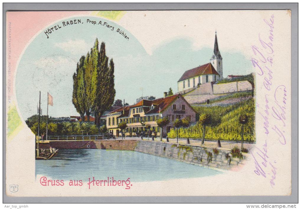 ZH Herrliberg Hotel Raben 1900-08-17 Chromfoto PVKZ #3749 - Herrliberg