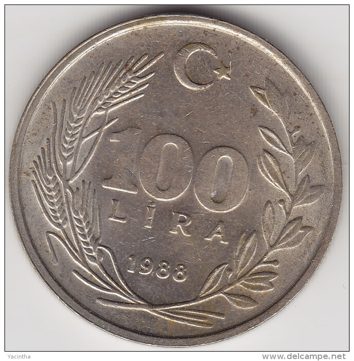 @Y@    Turkije   100 Lira  1988       (2502) - Turquie