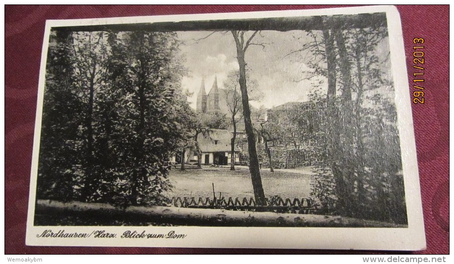 AK Nordhausen Im Harz Mit Blick Zum Dom Vom 10.6.1952 - Nordhausen