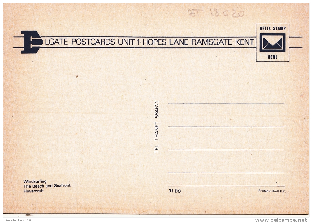 BT18020 Windsurf The Beach And Seafront  Dover   2 Scans - Dover