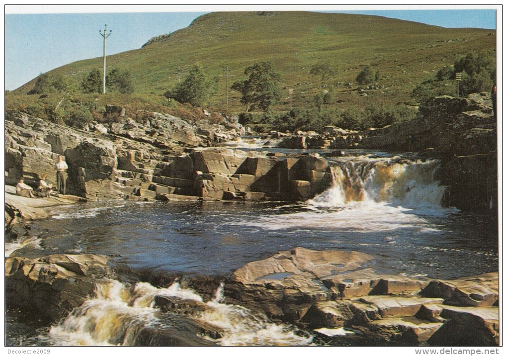 BT18234 The Falls At Silver Bridge Strath Garve Ross     2 Scans - Ross & Cromarty