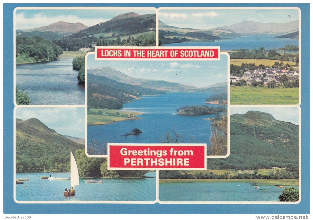 BT18250 Perthshire Lochs In The Heart Of Scotland     2 Scans - Perthshire