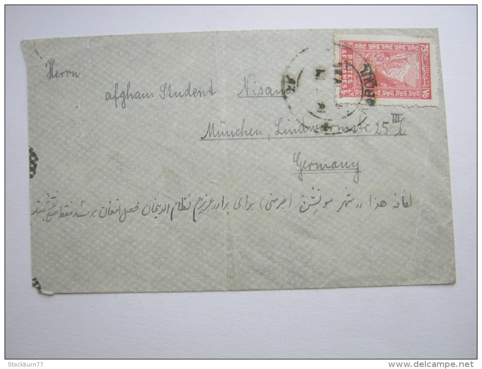 1940, Ca., ,letter To Germany - Afghanistan