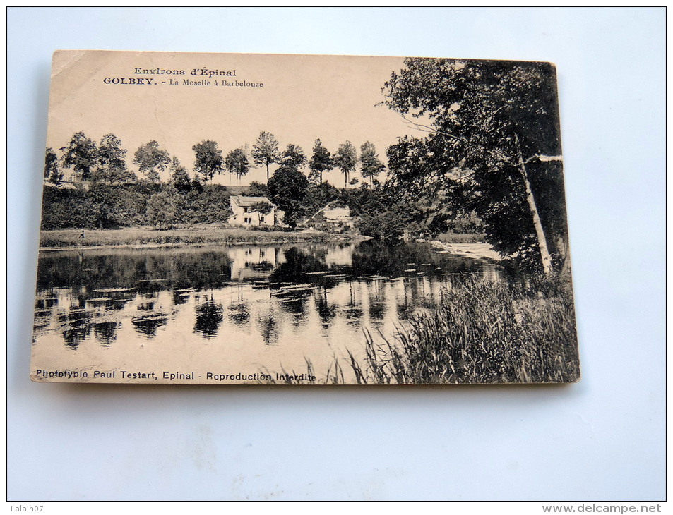 Carte Postale Ancienne : GOLBEY : La Moselle à Barbelouze - Golbey