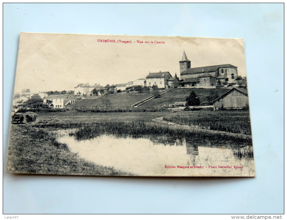 Carte Postale Ancienne : URIMENIL : Vue Sur Le Centre - Urimenil