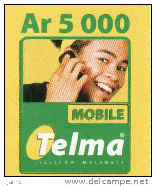 Madagascar, Telma Mobile Recharge Petit Coupon, - Madagaskar