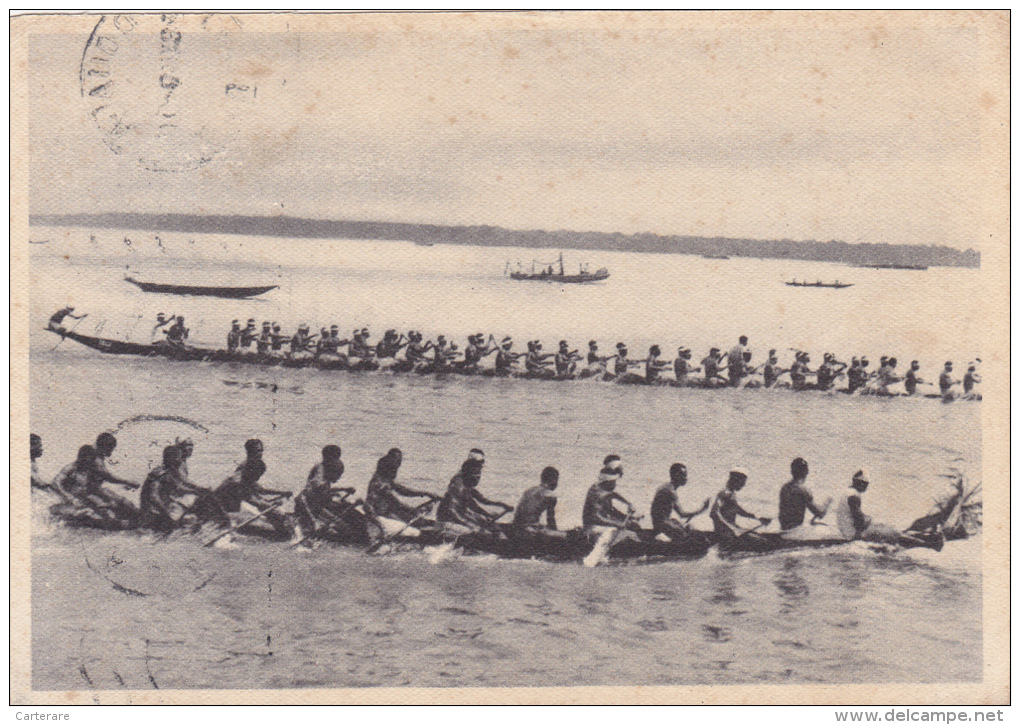 AFRIQUE,AFRICA,CAMEROUN,CAMEROON,1949,COURSE,EFFOR T,GRANDE PYROGUE,RAMEUR - Camerún