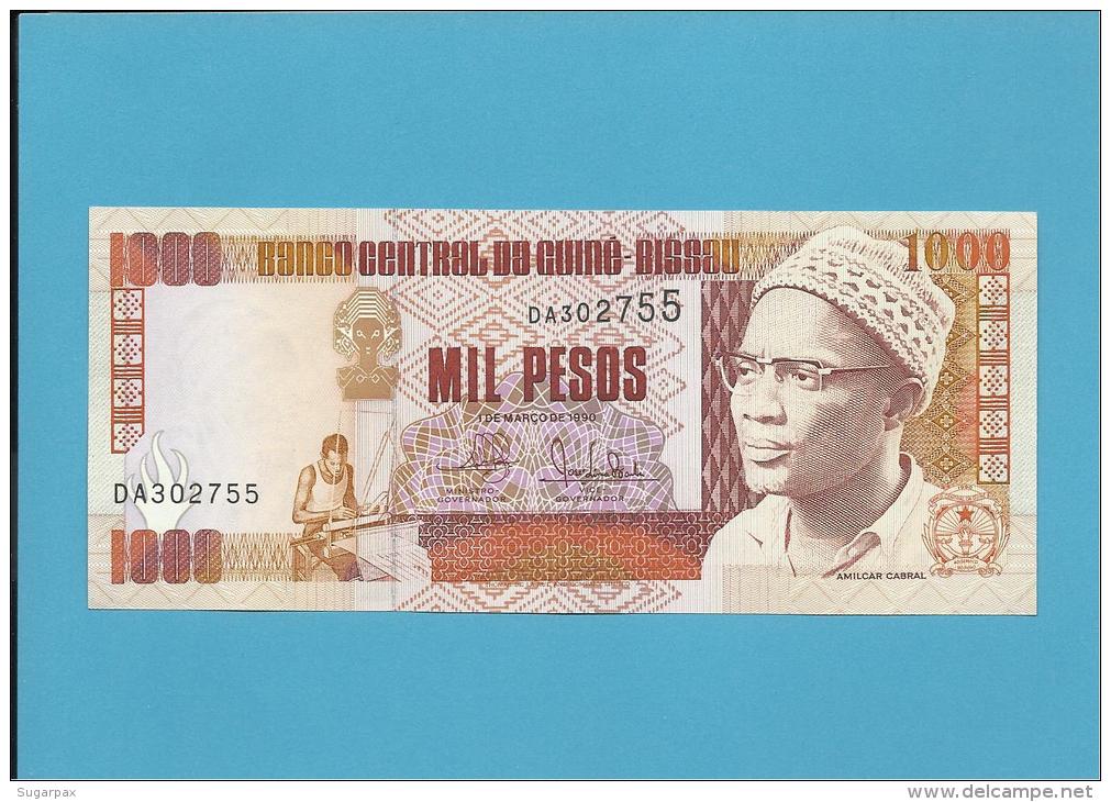 GUINEA-BISSAU - 1000 PESOS - 1.3.1990 - UNC - P 13a - PRESIDENTE AMILCAR CABRAL - Guinee-Bissau