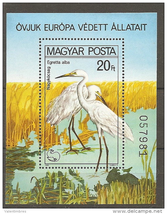 Hongrie Hungary Magyar Ungarn  **  N° YT  BF 150 Aigrette - Cigognes & échassiers