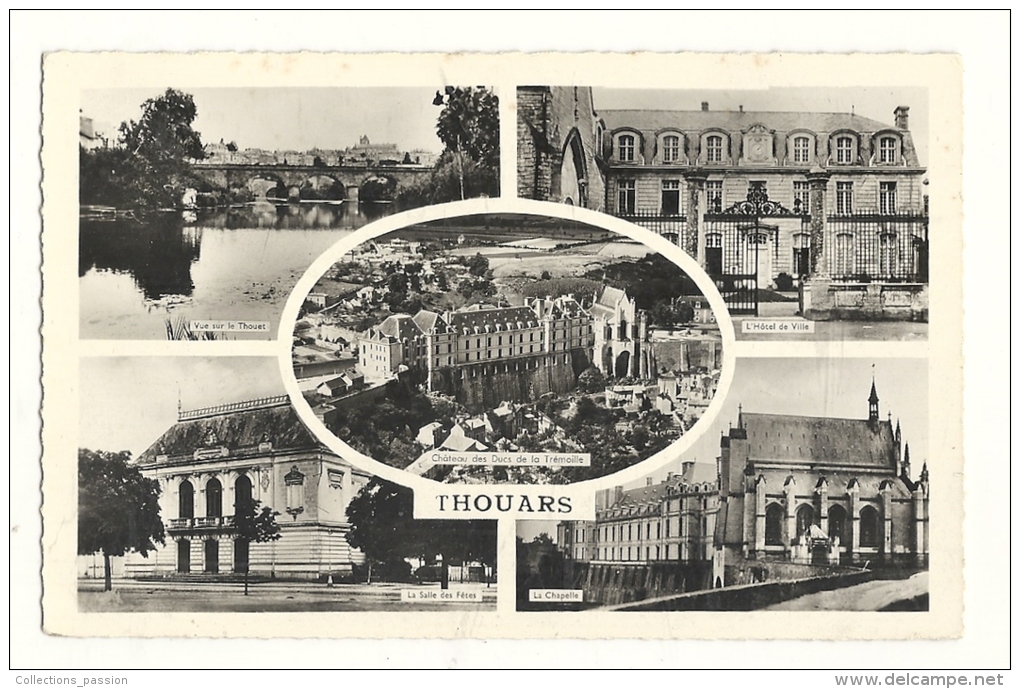 Cp, 79, Thouars, Multi-Vues, écrite 1957 - Thouars