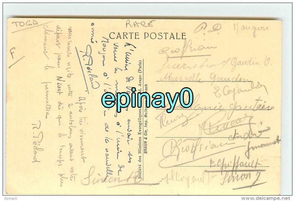 Br - AFRIQUE - TOGO - Internat De Jeunes Filles D'Agou - édition Braun - RARE DOCUMENT - Togo