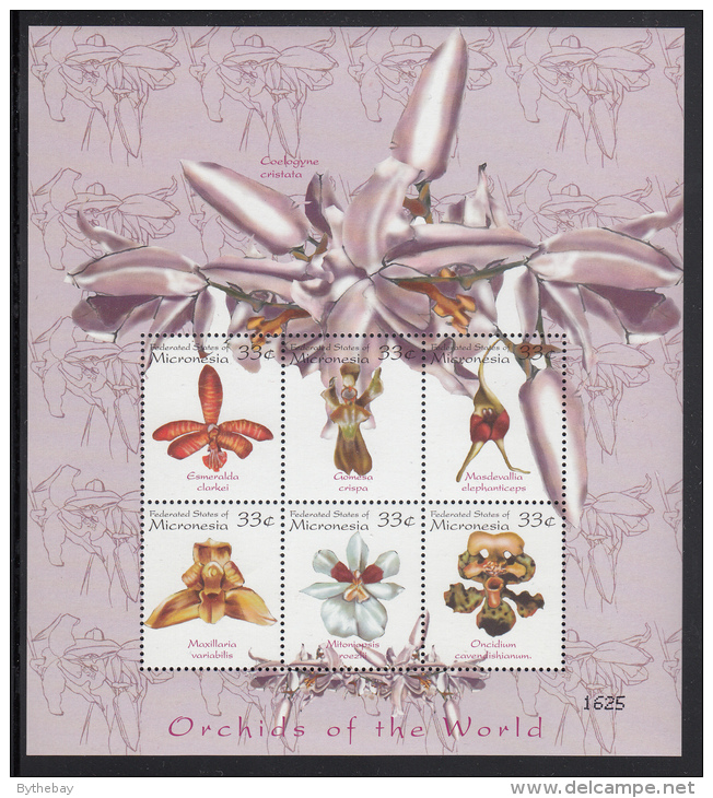 Micronesia MNH Scott #366 Sheet Of 6 33c Orchids Of The World - Micronésie