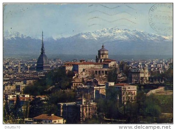 Torino - La Mole E Il Monte Mdei Cappuccini - Formato Grande Viaggiata - D - Castello Del Valentino