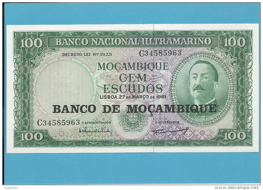 MOZAMBIQUE - 100 ESCUDOS - ND (1976) - UNC - P 117 - AIRES DE ORNELAS - Mozambico