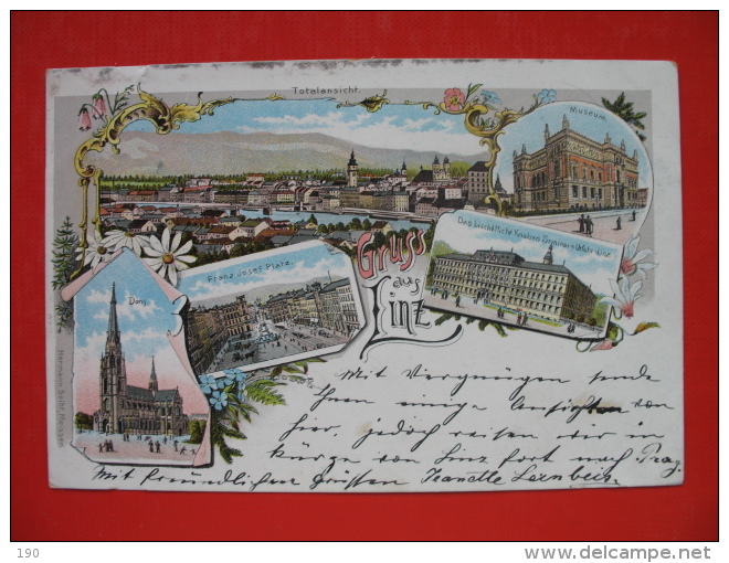 Gruss Aus Linz;LITHOGRAPHY - Linz