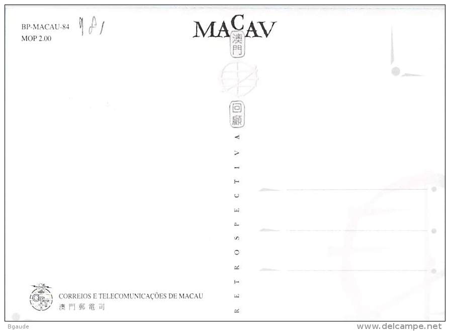 MACAO CARTE Maximum  NUM.YVERT 981 RETROSPECTIVE OBJET ANCIEN - Cartes-maximum