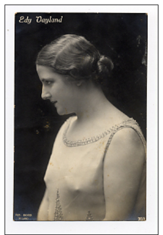 EDY VAYLAND  Vintage 1920/30´s Italian  Photo Postcard ( Cinema Movie Film Hollywood  Star ) - Schauspieler