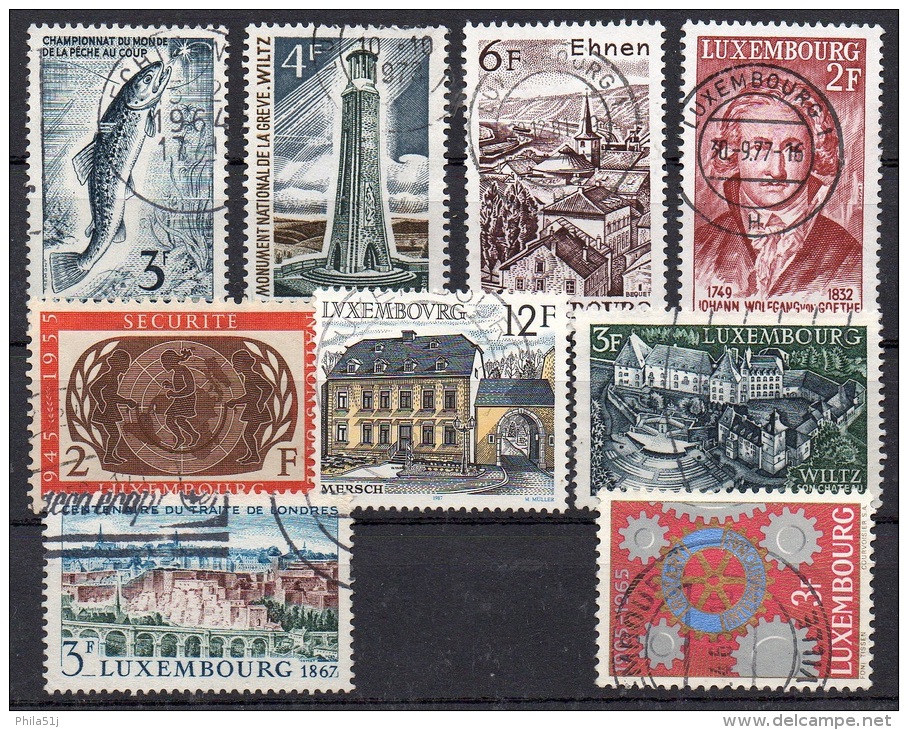 LUXEMBOURG  LOT  OBL VOIR SCAN - Collections