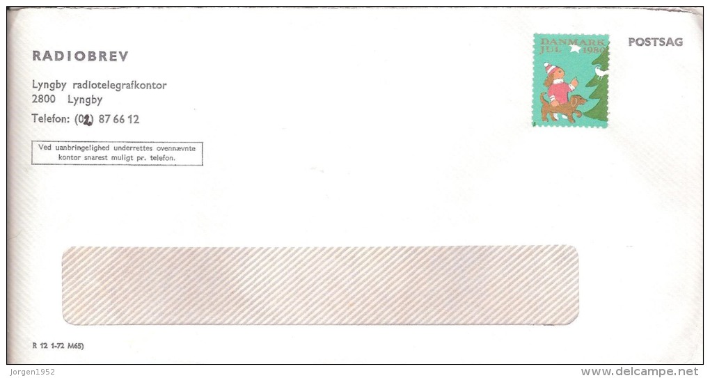 DENMARK #  LETTER  FROM YEAR 1980 - Ganzsachen