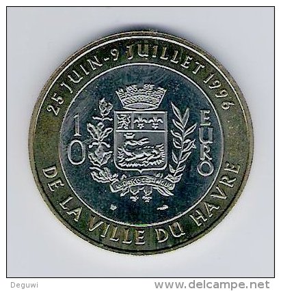 10 Euro Temporaire Precurseur LE HAVRE  1996, RRRR, BI-Metall, Nr. 373 - Euro Van De Steden