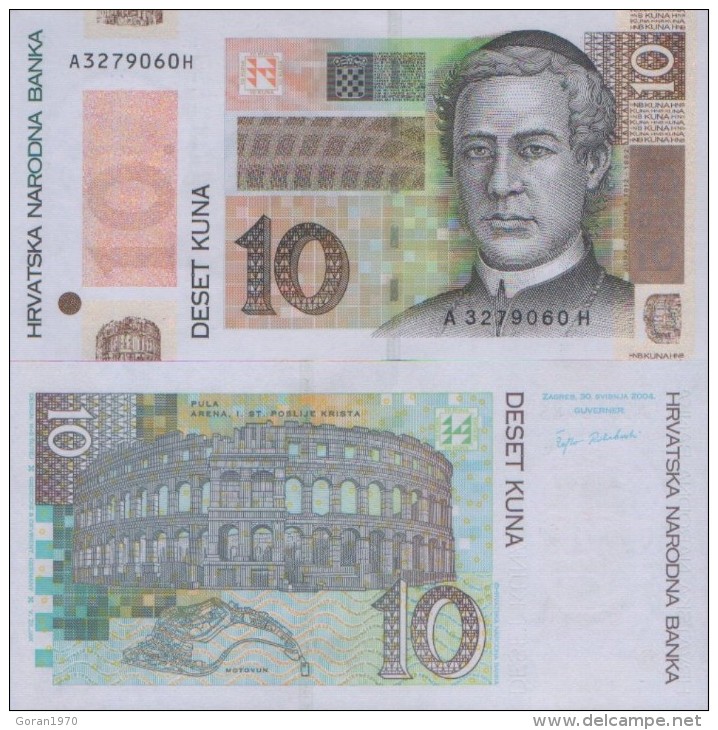 CROATIA 10 KUNA 2004 COMMEMORATIVE  UNC , P-45 - Croatia