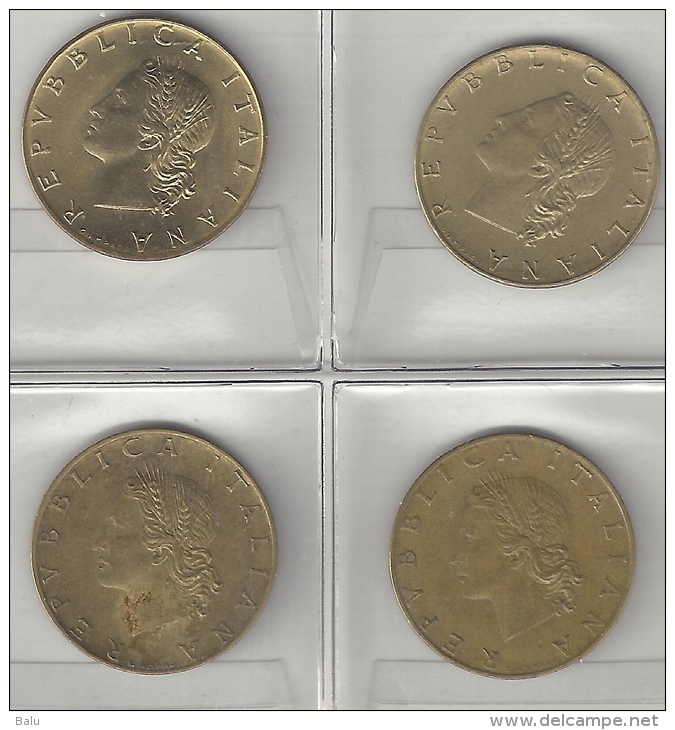 Italien 20 Lire 4x: 1957 1958 1971 1979. Siehe 2 Scans. Teils Sehr Guter Erhaltungszustand - 20 Lire