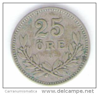 SVEZIA 25 ORE 1914 AG SILVER - Suecia