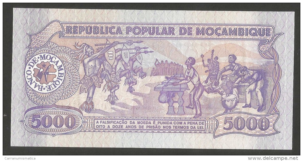 [NC] REPUBLICA POPULAR De MOCAMBIQUE - 5000 METICAIS (3 - 2 - 1989) - Mozambique