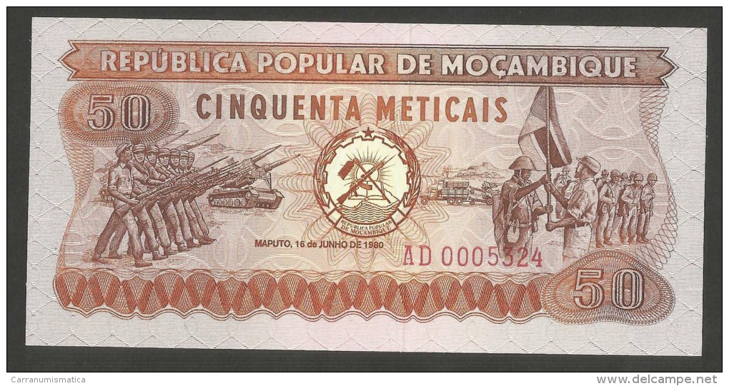 [NC] REPUBLICA POPULAR De MOCAMBIQUE - 50 METICAIS (16 - 6 - 1980) - Mozambique