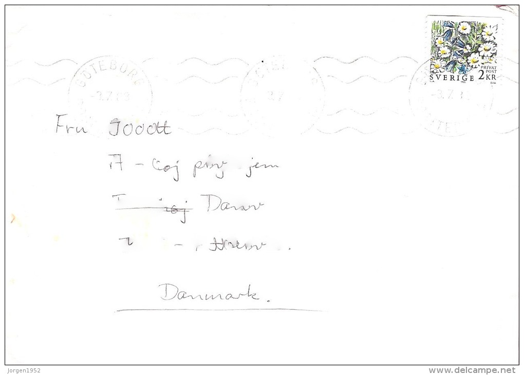 SWEDEN   #  LETTER FROM YEAR 1988 - Ganzsachen