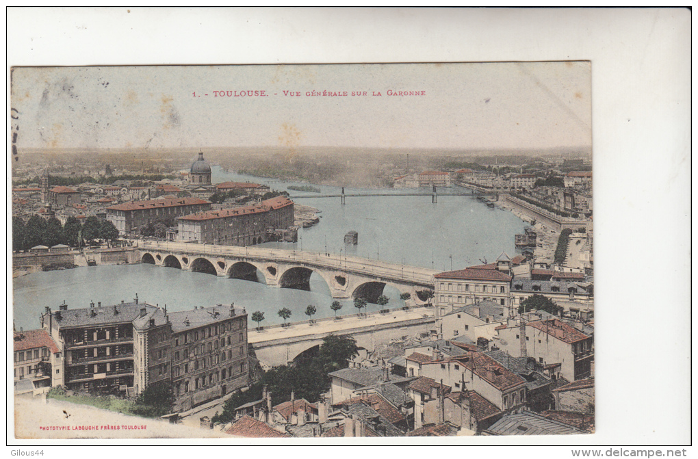 Toulouse Vue Générale Sur La Garonne - Toulouse