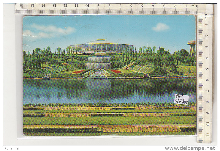 PO2630C# ROMA EUR - LAGO E PALAZZO DELLO SPORT  VG 1966 - Stades & Structures Sportives