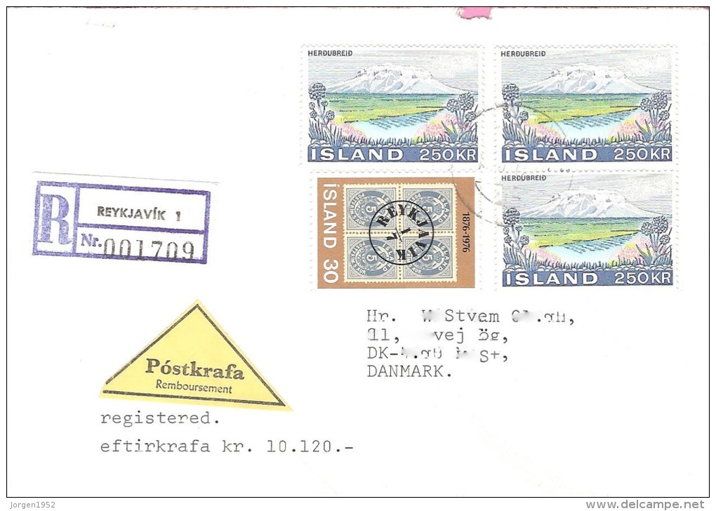 ICELAND #   LETTER  FROM YEAR 1976 - Postal Stationery