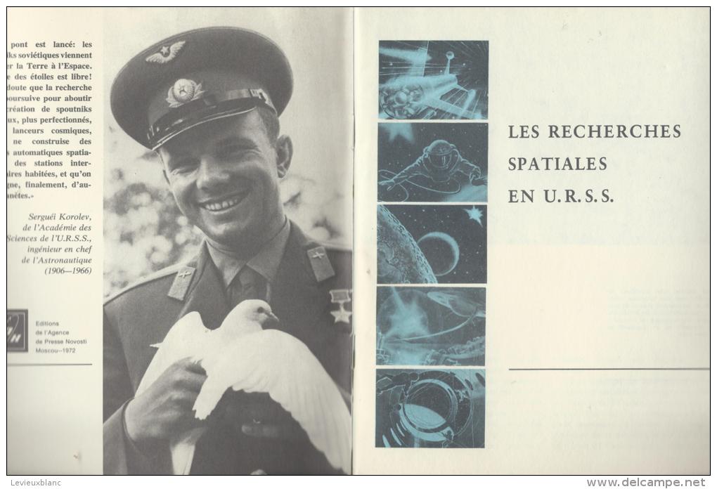 Astronautique/Les Recherches Spatiales En URSS/Spoutnik// 1972       AV10 - Aviazione