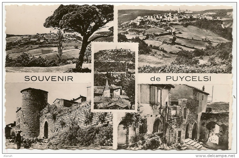 PUYCELSI Rare Multivues Souvenir (APA Poux) Tarn (81) - Autres & Non Classés